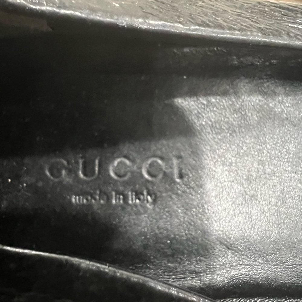 GUCCI Logo Hysteria Embellished Patent Ballerina Flats - Picture 6 of 10